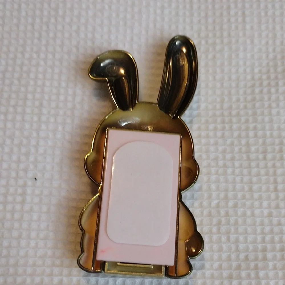 Cute, Gold & light Pink Bunny Cell Phone Stand